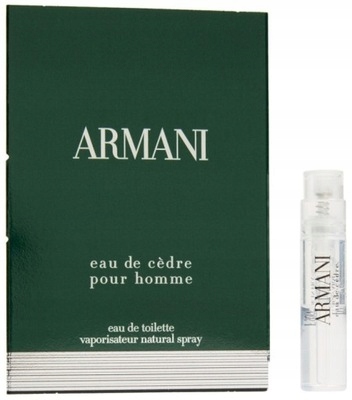 Armani Eau De Cedre Pour Homme Edt 1,2ml - obrazek 3