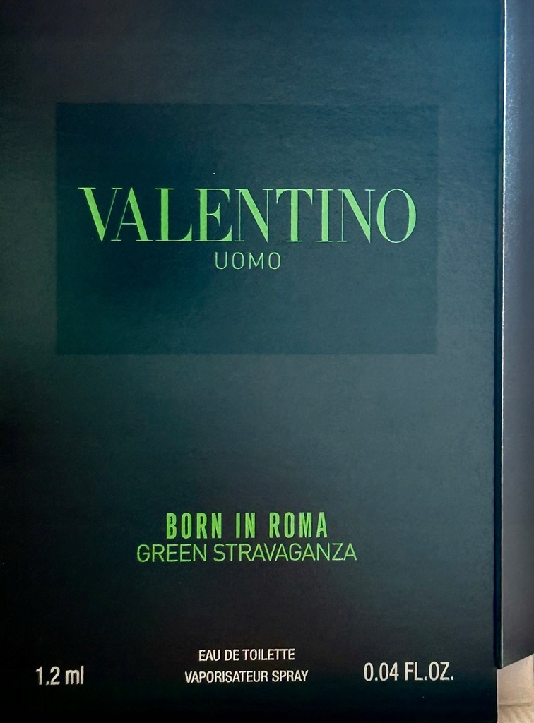 Valentino Uomo Born In Roma Green Stravaganza edt 1,2 ml - obrazek 2
