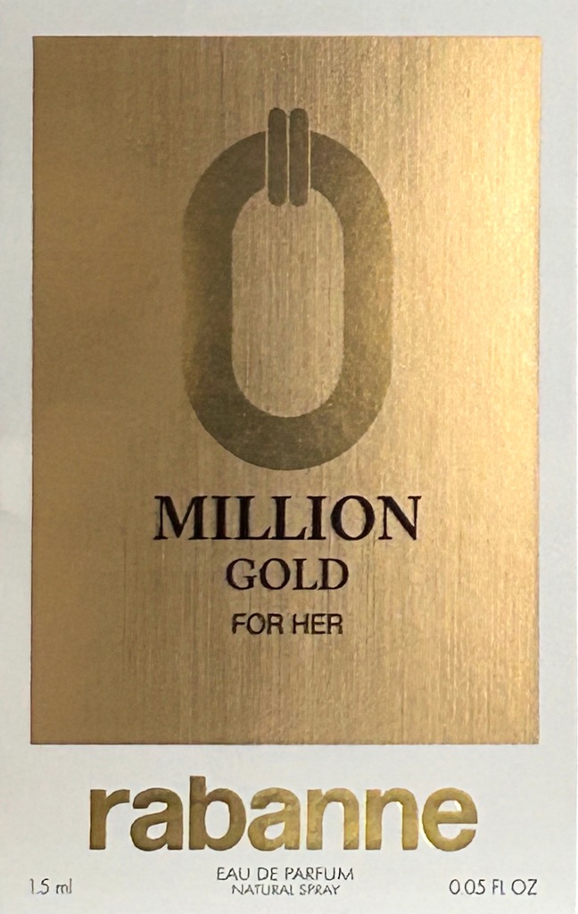 Paco Rabanne Million Gold For Her EDP 1,5ml - obrazek 4