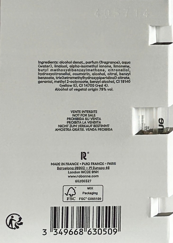 Paco Rabanne Million Gold For Her EDP 1,5ml - obrazek 5