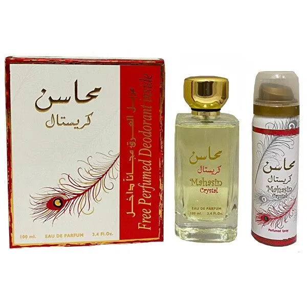 Lattafa Mahasin Crystal RED 100 ml EDP + DEZODORANT 50ML - obrazek 2