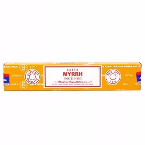 INDYJSKIE KADZIDEŁKA SATYA MIRRA MYRRH 15 G