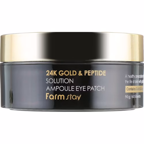 FarmStay Płatki Hydrożelowe pod oczy 24K Gold And Peptide Ampoule 60szt