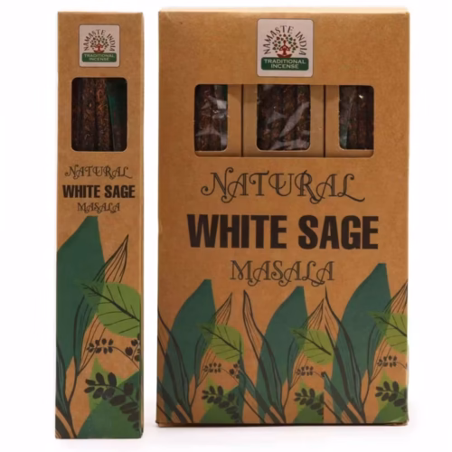 Naturalne Kadzidełka Botaniczne masala - Biała Szałwia