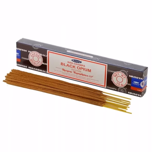 Indyjskie kadzidełka pyłkowe Satya Black Opium 15 g Czarne Opium