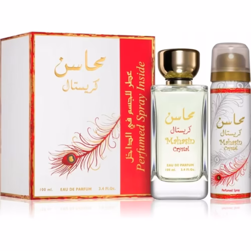 Lattafa Mahasin Crystal RED 100 ml EDP + DEZODORANT 50ML
