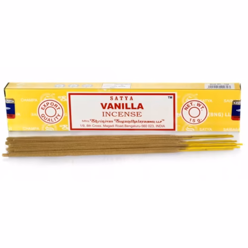 INDYJSKIE KADZIDEŁKA PYŁKOWE SATYA VANILLA 15g WANILIA