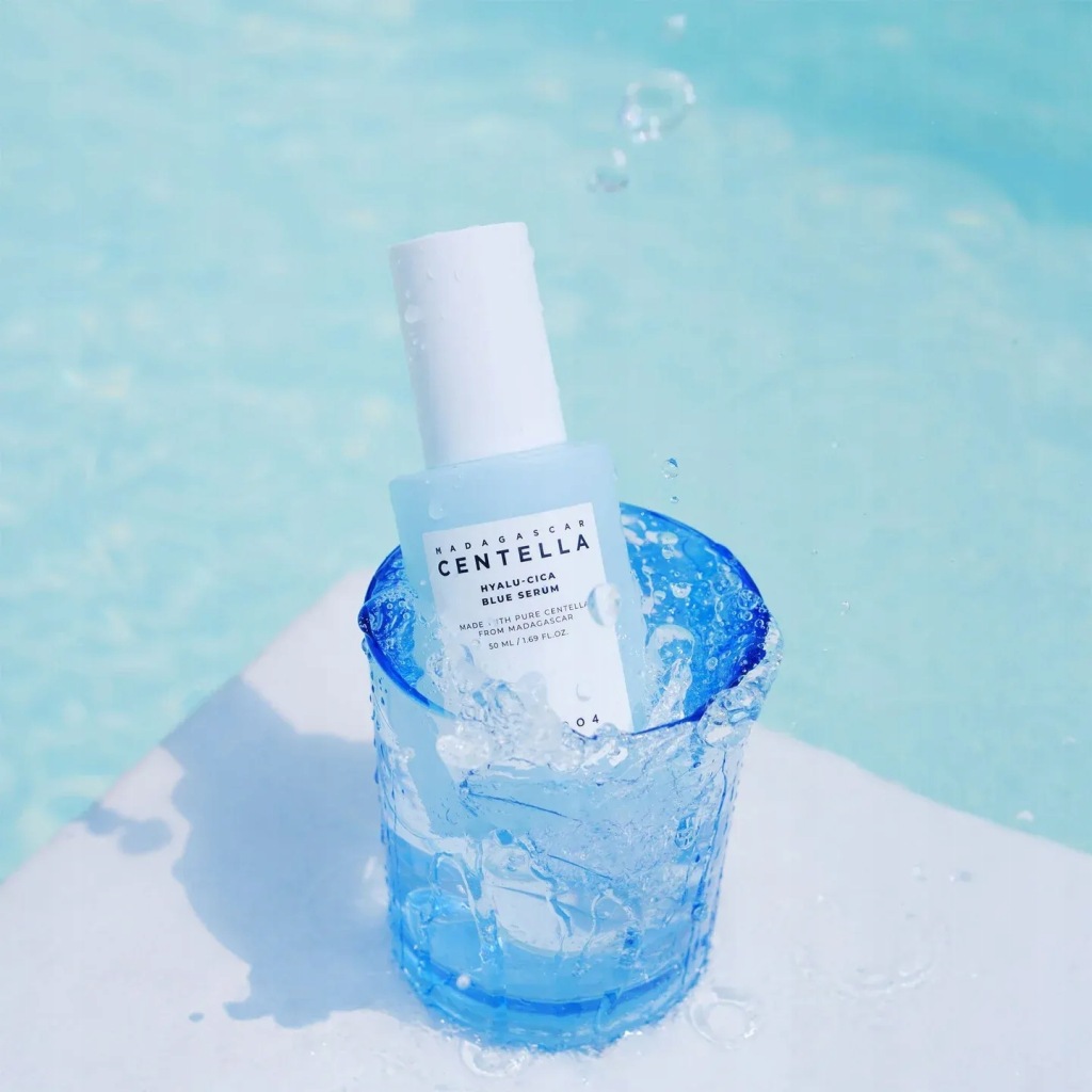 SKIN1004 Madagascar Centella HYALU-CICA Blue Serum 50ml - obrazek 4