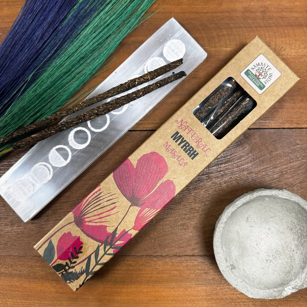 Naturalne kadzidełka botaniczne masala - Mirra - obrazek 2