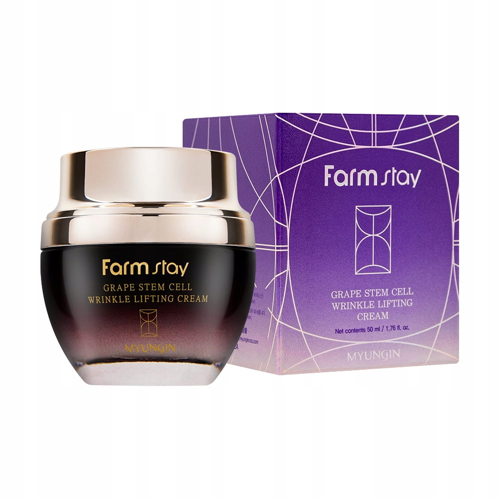 Farmstay Krem do twarzy GRAPE STEM CELL dzień i noc 50 ml - obrazek 2