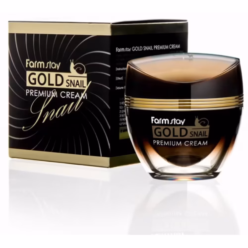 Farmstay Gold Snail krem do twarzy ze śluzem ślimaka i złotem 50ml